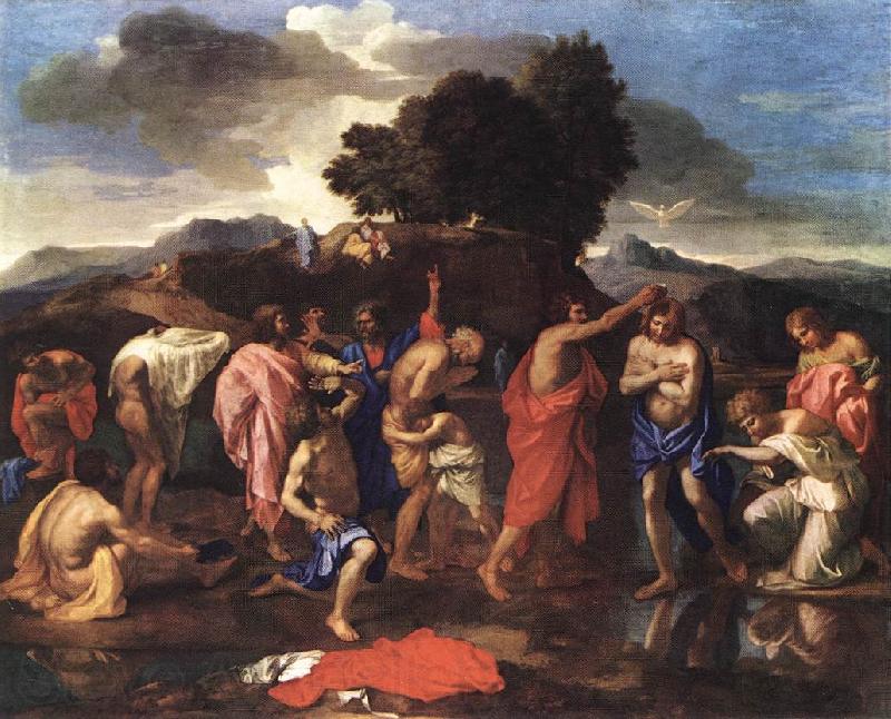 POUSSIN, Nicolas The Sacrament of Baptism af France oil painting art